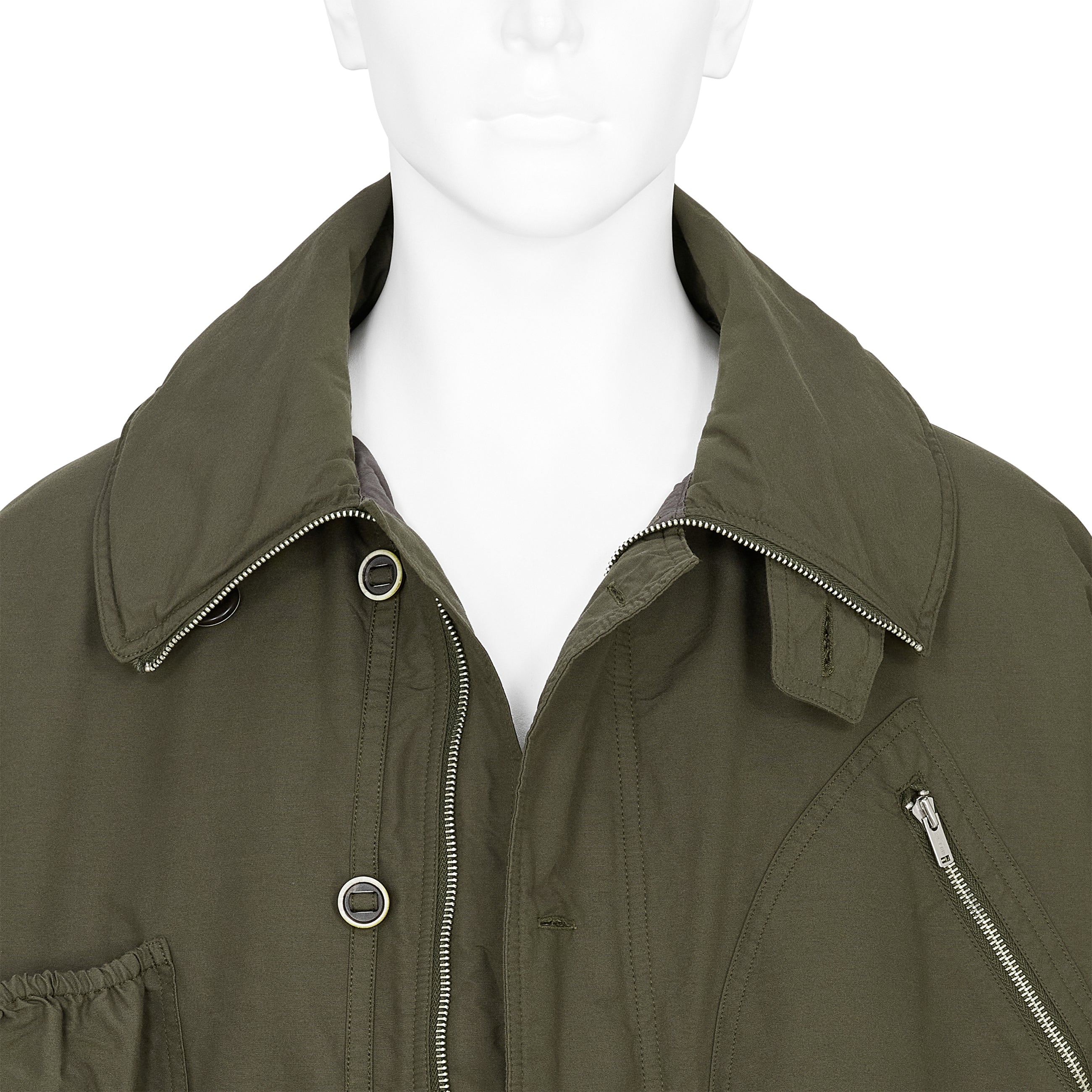 KATHARINE HAMNETT COLLABORATION SHORT BLOUSON OLIVE - YOKE(ヨーク