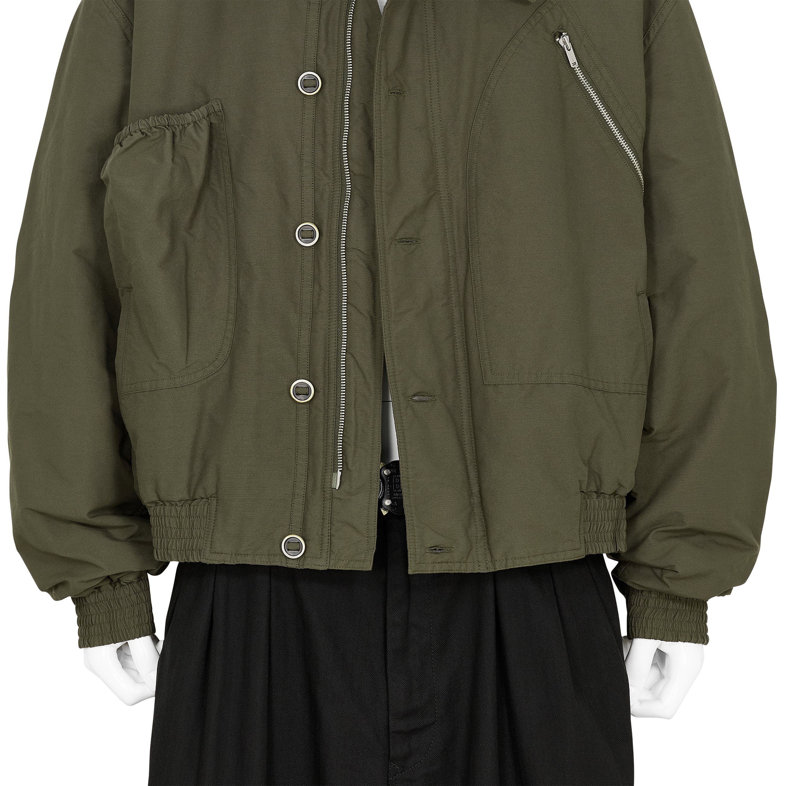 KATHARINE HAMNETT COLLABORATION SHORT BLOUSON OLIVE - YOKE(ヨーク