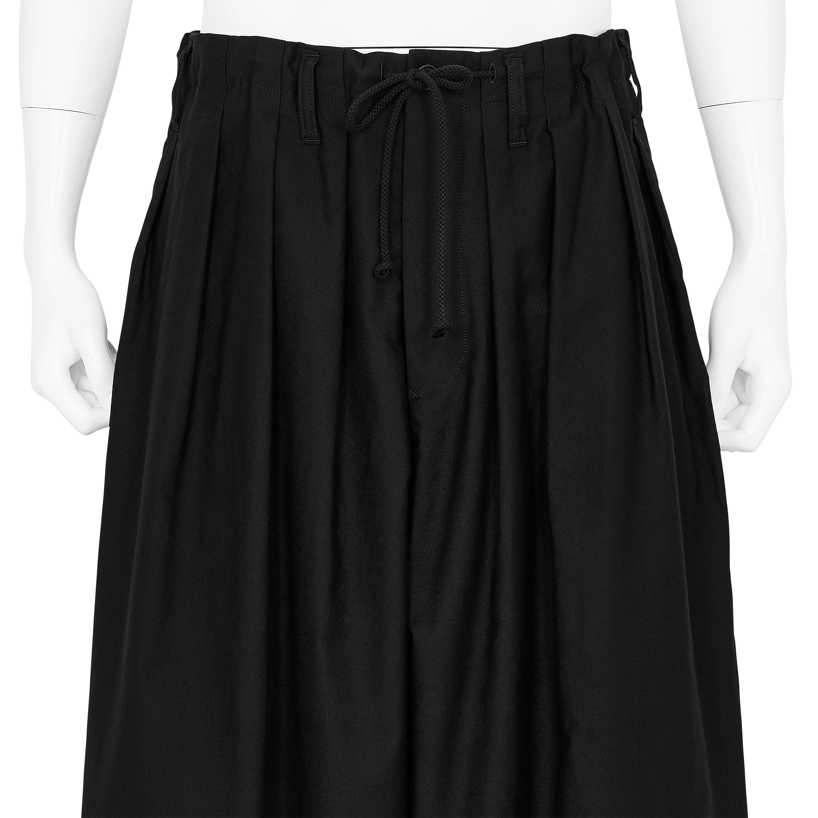 WIDE BALLOON PANTS BLACK - Yohji Yamamoto POUR HOMME(ヨウジ