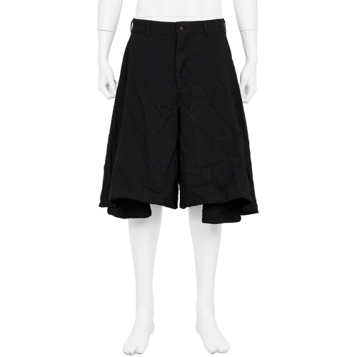 POLYESTER SHORTS BLACK - COMME des GARÇONS HOMME PLUS(コム デ