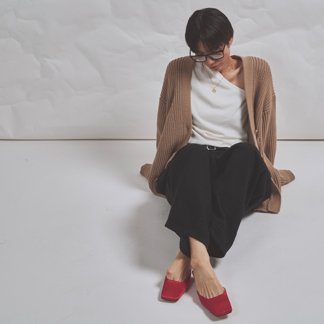 Whim Gazette(ウィム ガゼット)｜カットジョーゼットスリットスカート