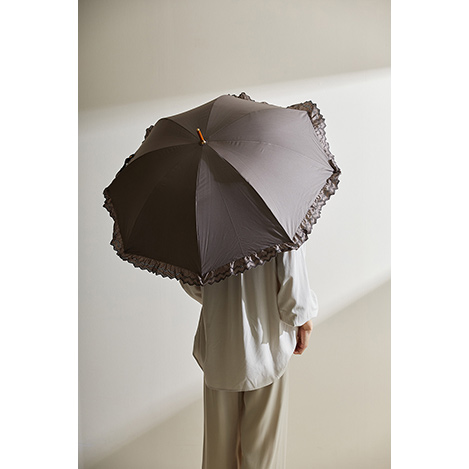 Gracy(グレイシー)｜Peplum Frill 晴雨兼用日傘 2段折りたたみ傘/ぺ