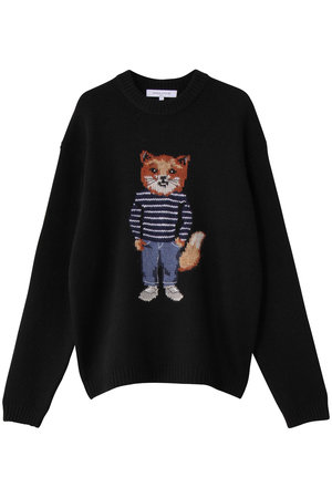 MAISON KITSUNE(メゾン キツネ)｜【MEN】DRESSED FOX INTARSIA ウール