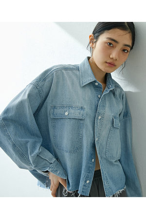 Whim Gazette(ウィム ガゼット)｜デニムシャツ/サックスブルー の通販