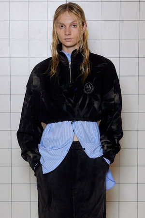 MAISON SPECIAL(メゾンスペシャル)｜Half Zip Cropped Sweat Top