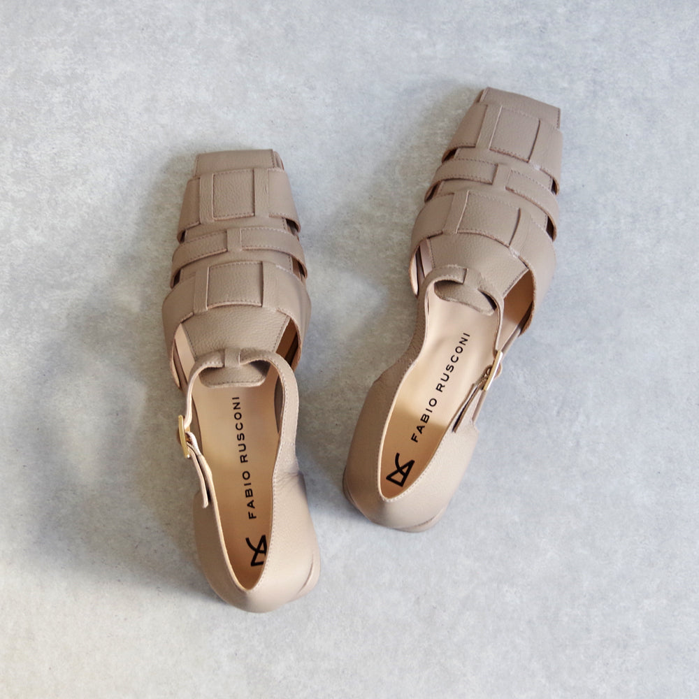 FABIO RUSCONI ファビオ ルスコーニ】グルカサンダル 【6329】スクエア