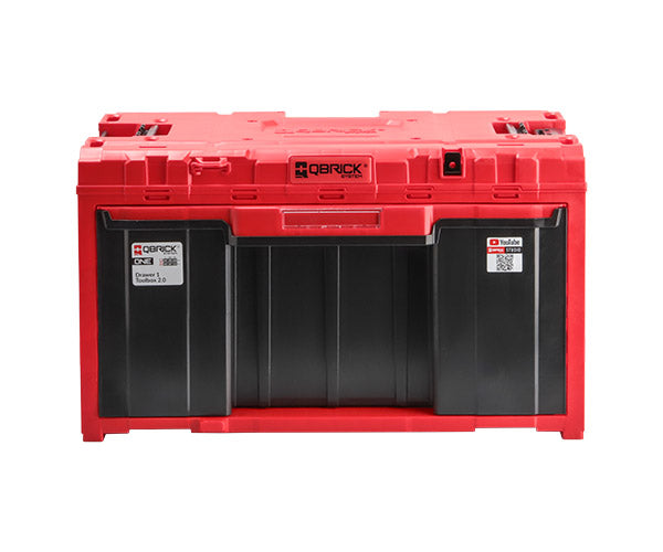 日本正規品 キューブリック QS1 ツールボックス 1段引出し 赤