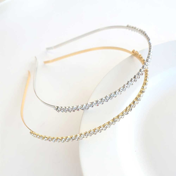 K-191) ラインストーンカチューシャ | ビーズ・パーツなどの