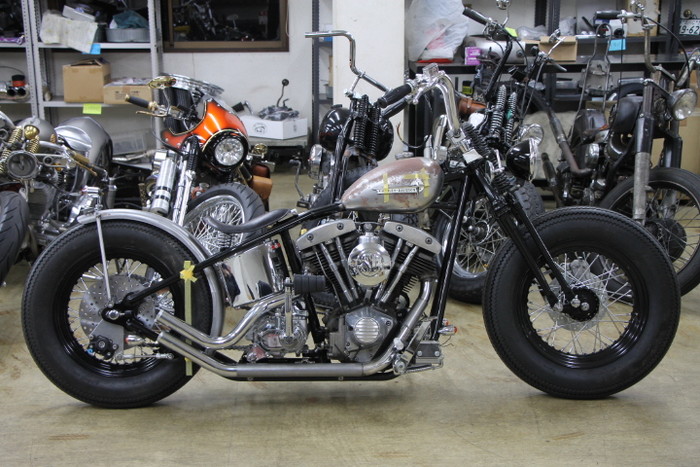 ハーレー リジットフレーム用オイルタンク ショベル パン ナックル