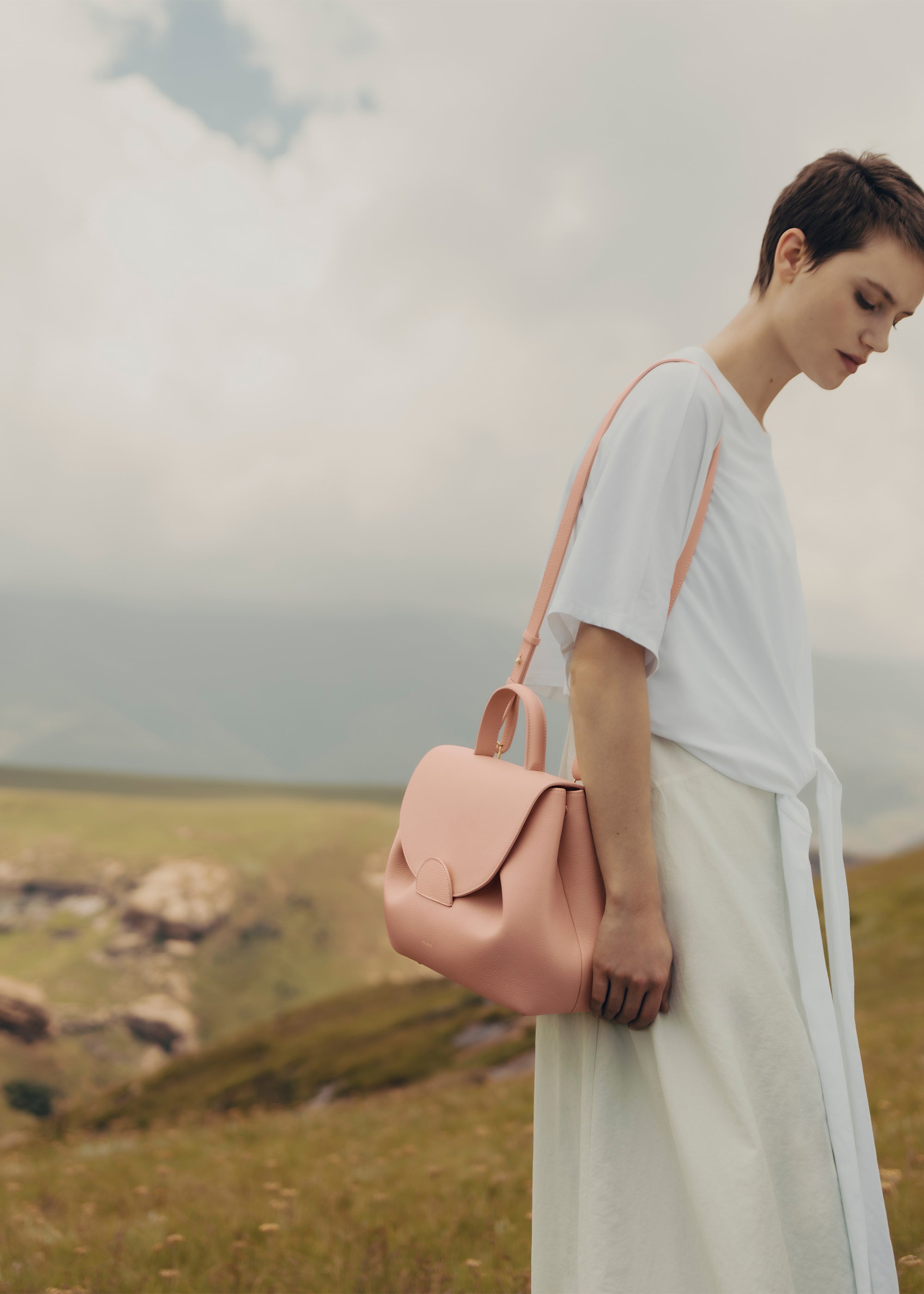 Polène | Bag - Numéro Un - Textured Pink