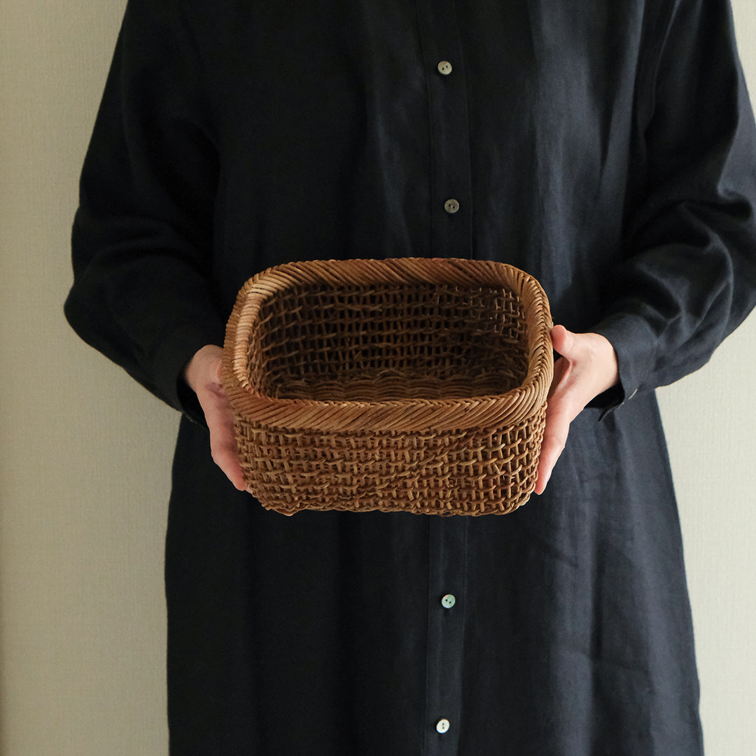 宮本工芸／あけびかご 細目こだし編み 整理かご – Envelope