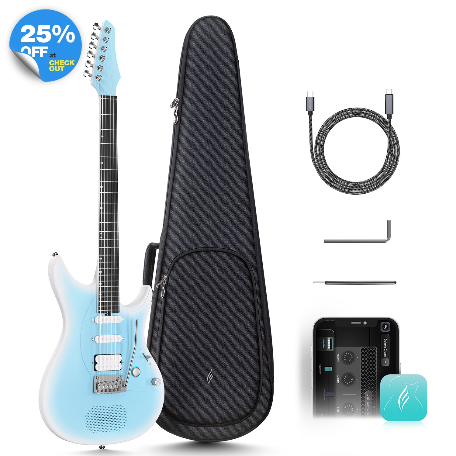 Enya Inspire: Carbon Fiber Super Strat Smart Guitar