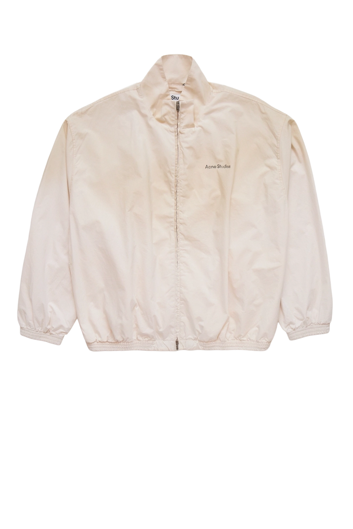 Acne Studios Logo Zipper Jacket Dusty White – ESSXNYC
