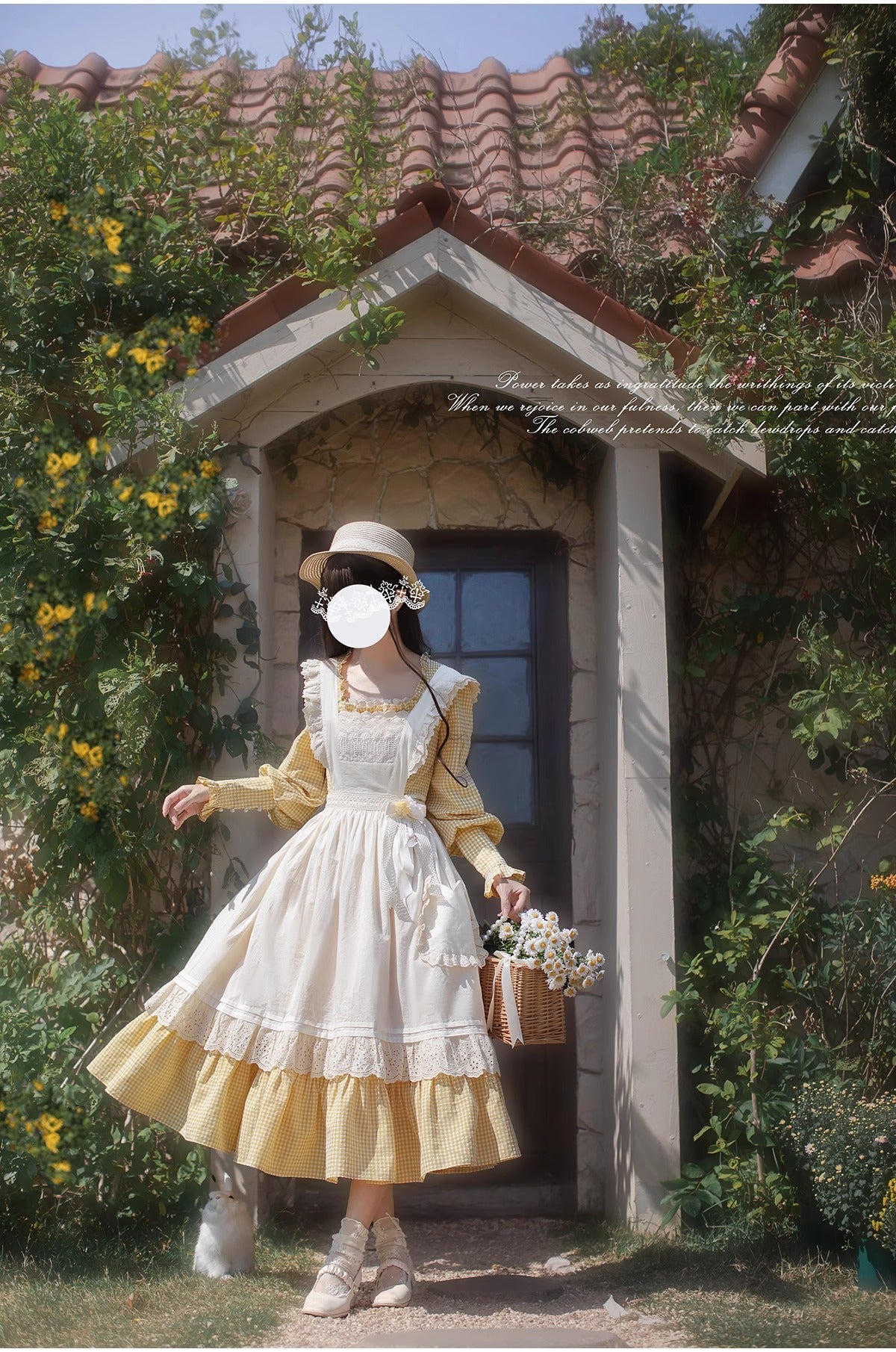 Belle エプロン付きワンピース(長袖ver.)【胡桃木JK】 – Epetice