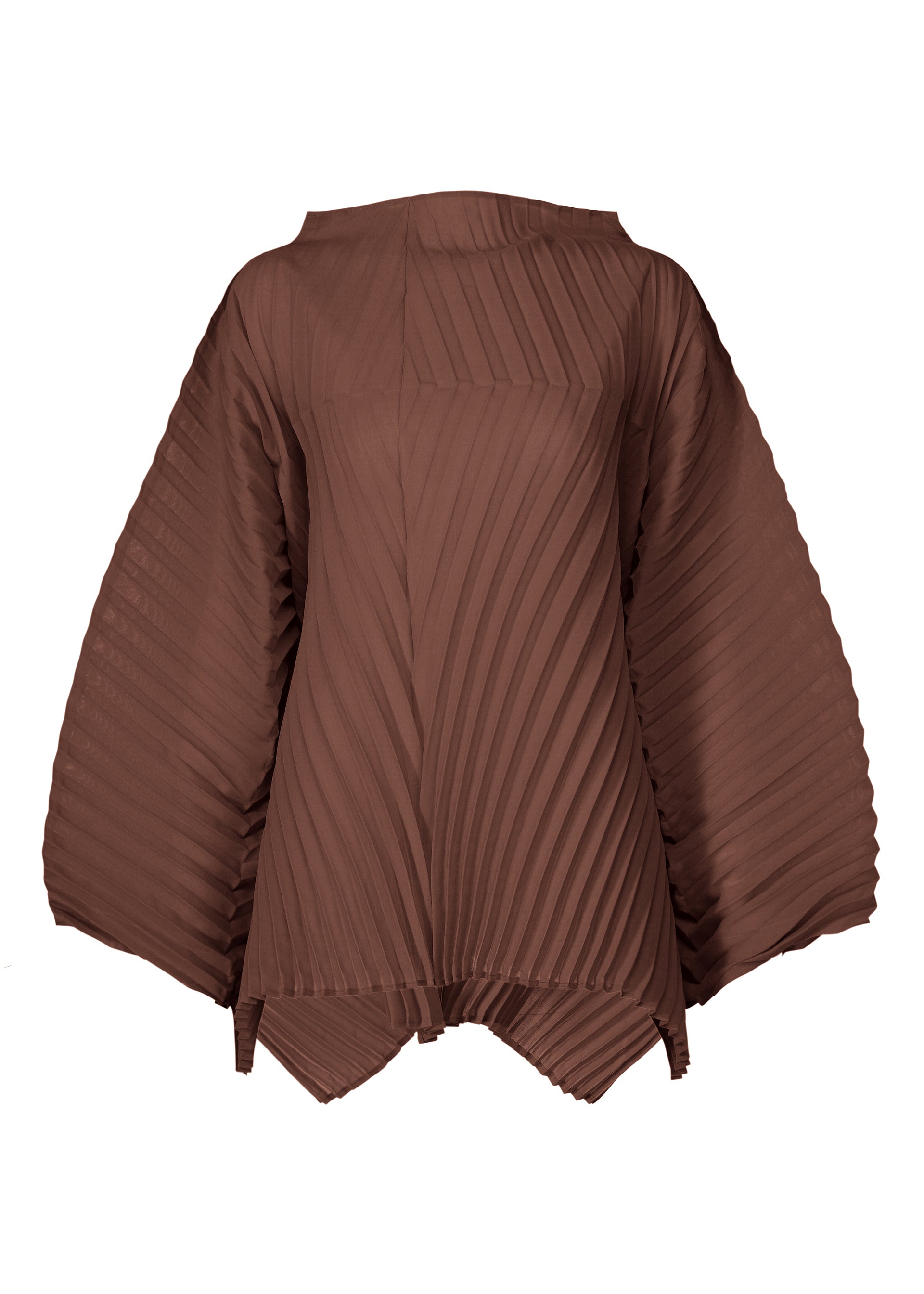 WAVE PLEATS Top Dark Brown – ISSEY MIYAKE EU