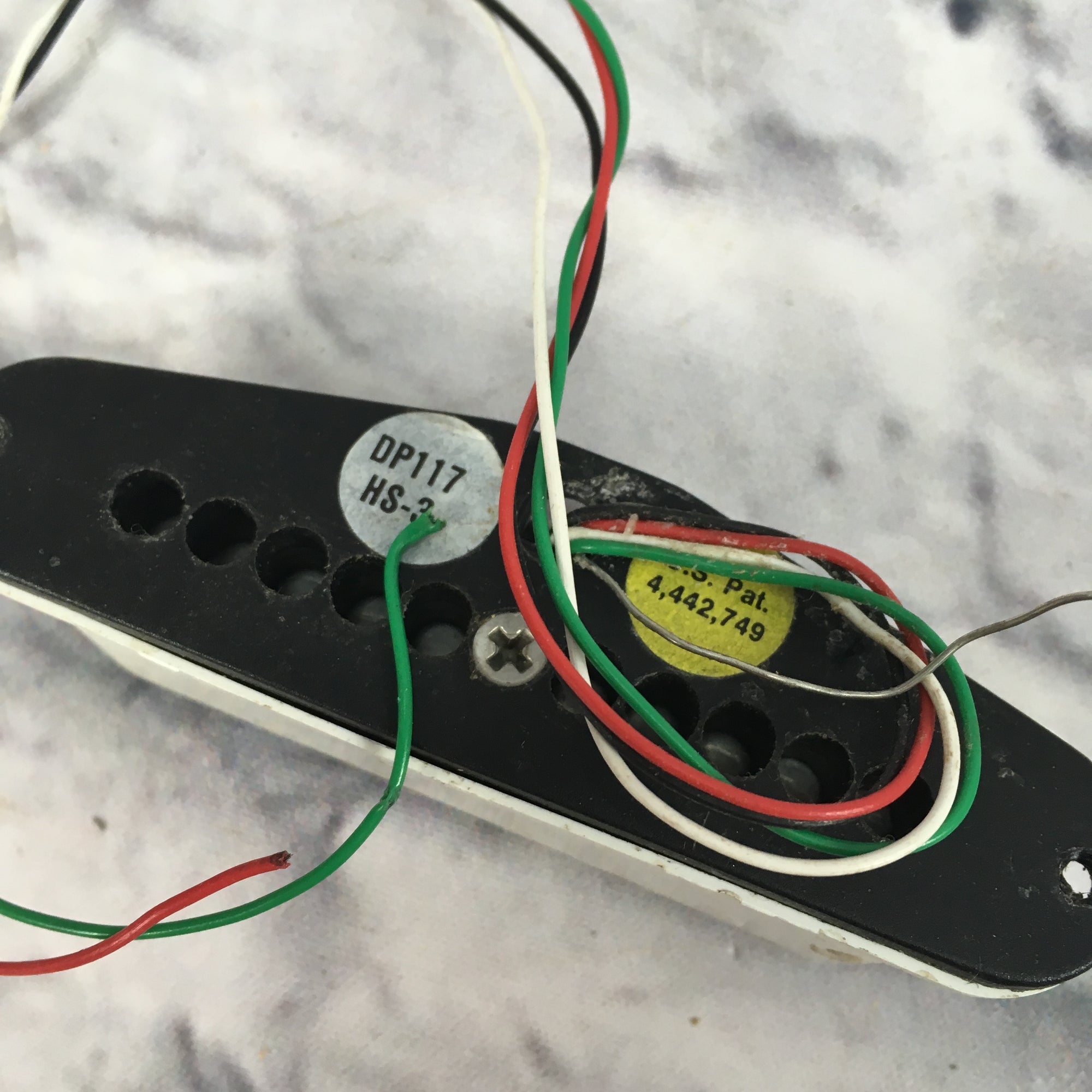 Dimarzio DP117 HS-3 White Guitar Pickup - Cover Loose - Evolution