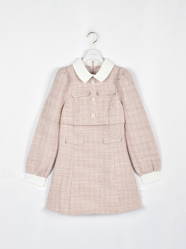 ツイードミニフレアワンピース｜evelyn（エブリン）公式通販サイト