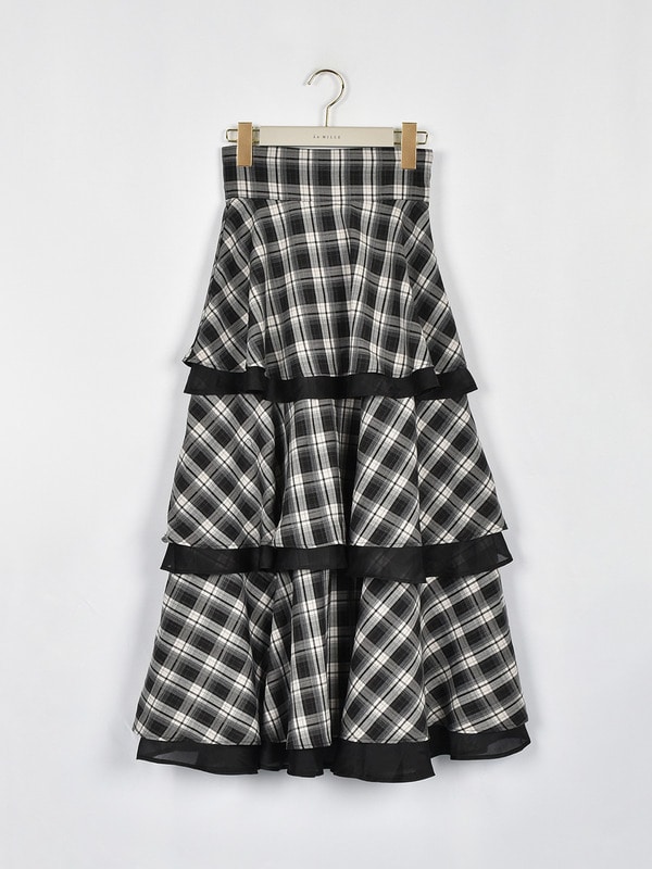 シフォンレイヤードフリルスカート｜evelyn（エブリン）公式通販サイト