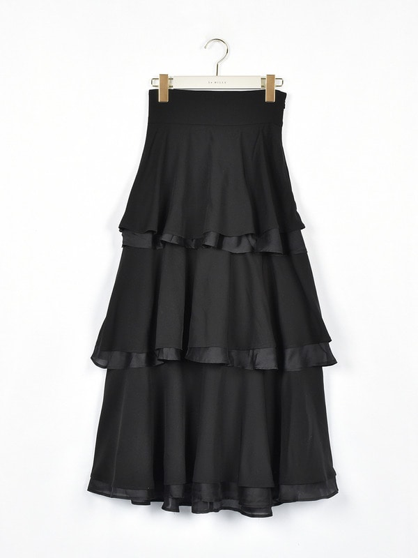 シフォンレイヤードフリルスカート｜evelyn（エブリン）公式通販サイト