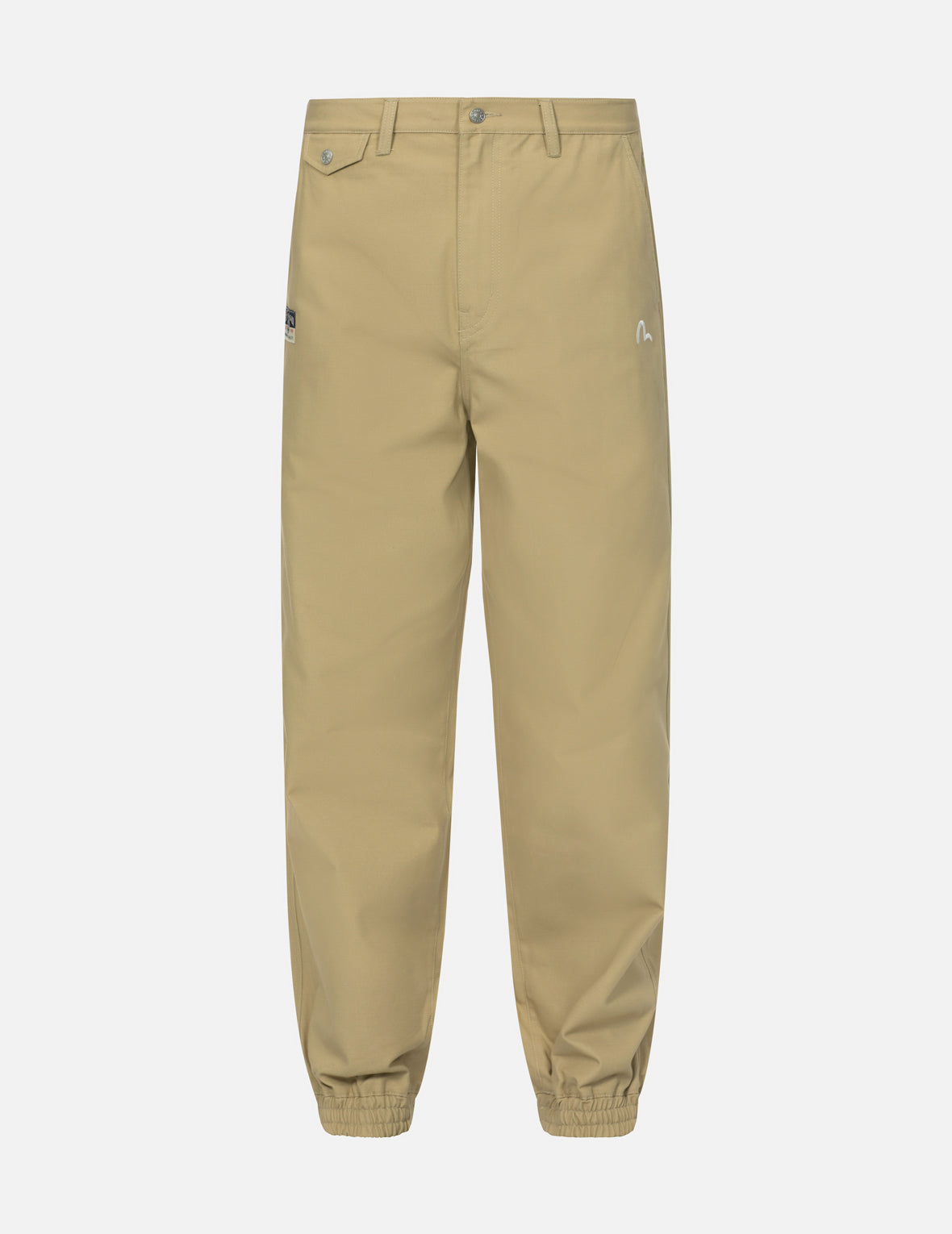 カモメ刺繍リラックスフィットウーブンジョガーパンツ – EVISU