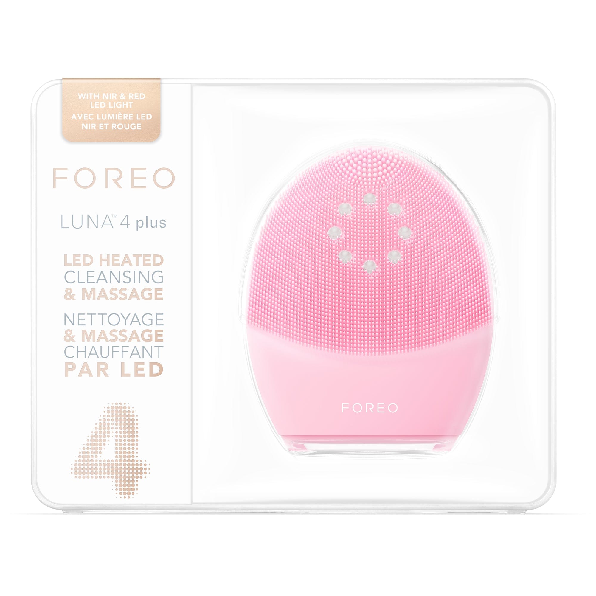 FOREO LUNA 4 Plus Facial Cleansing & LED Microcurrent Device For