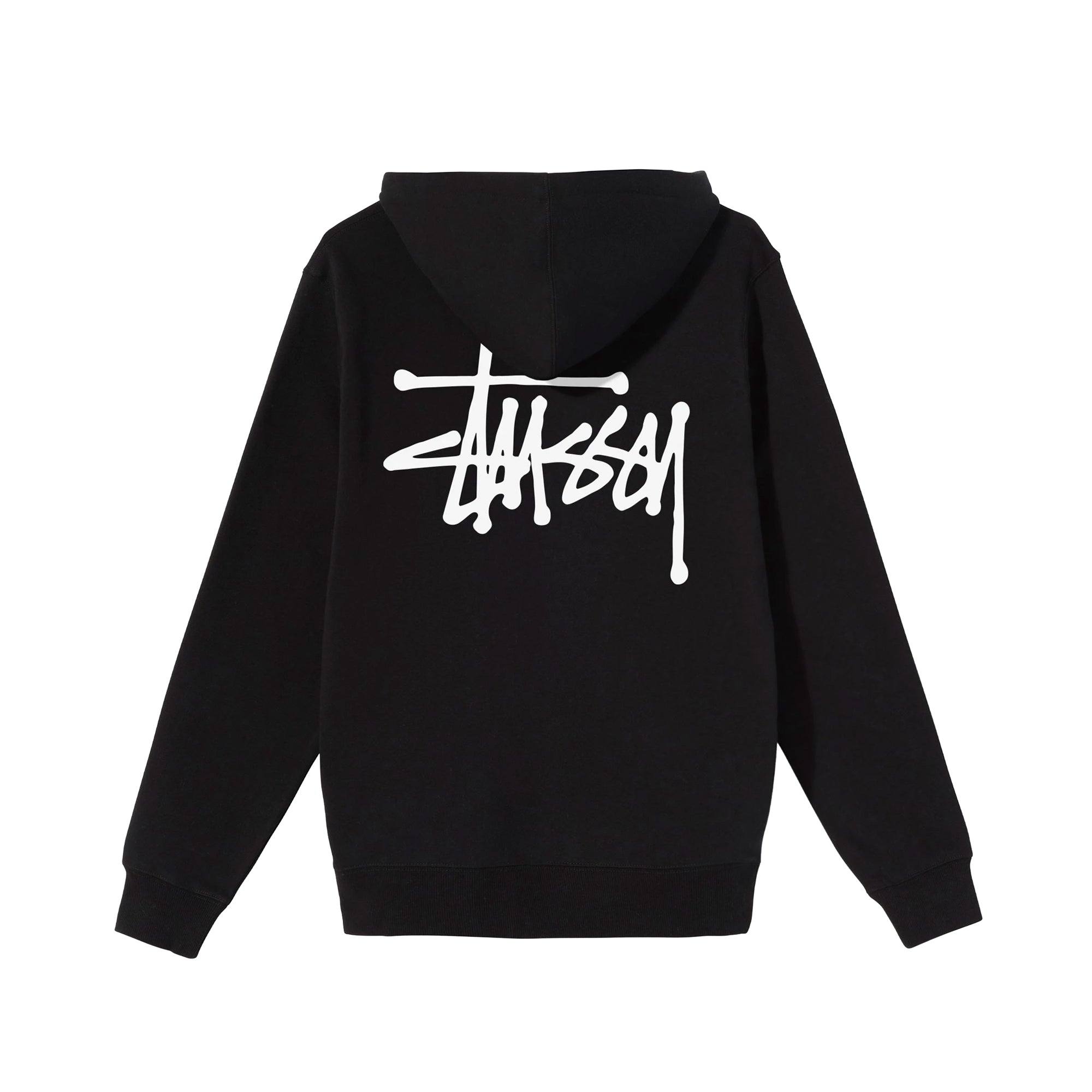 Stussy Men Basic Stussy Zip Black Hoodie – Extra Butter