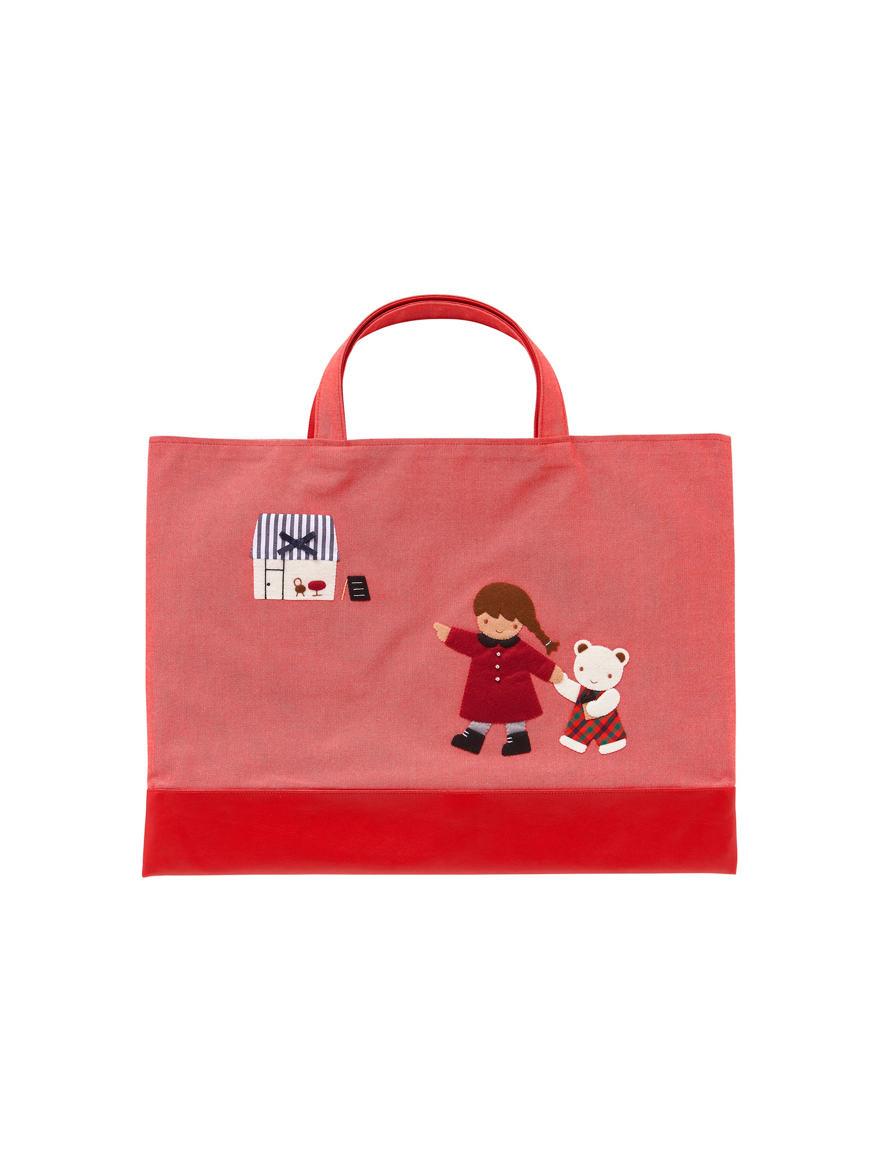 新品 タグ付 ファミリア デニムバッグ お花屋さん 2017年AW 手刺繍