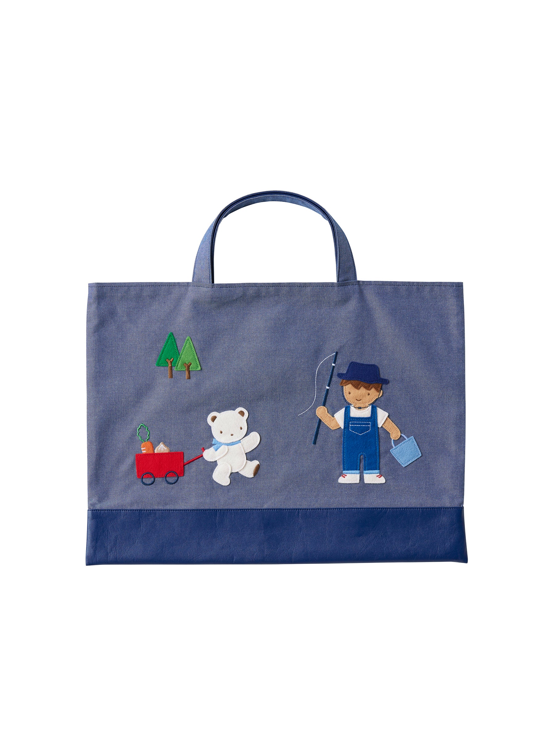 新品ファミリアブック入れデニムバッグ完売