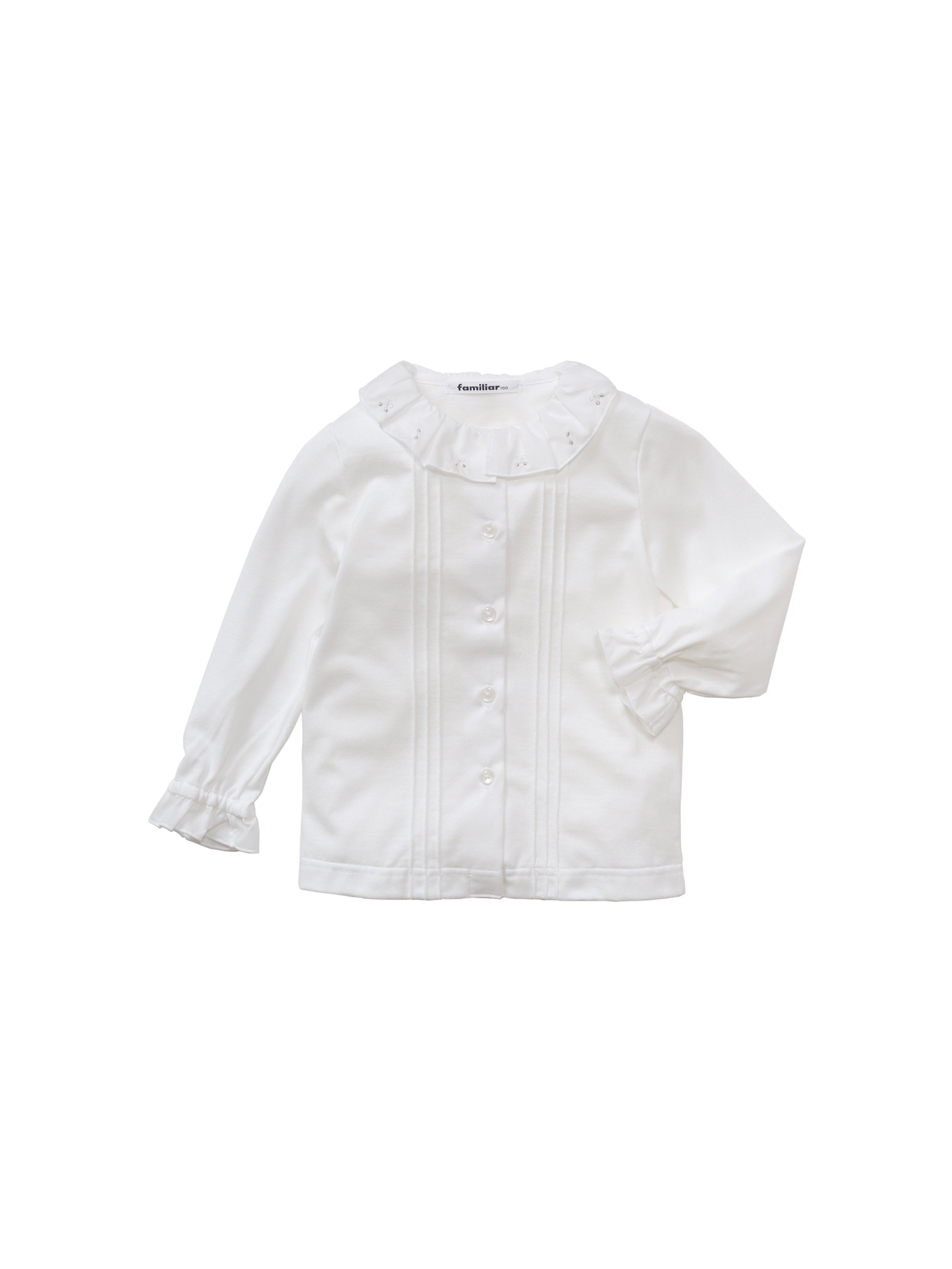 ファミリア⁄familiar†130cm ファミリア 長袖ブラウス 白 130 長袖