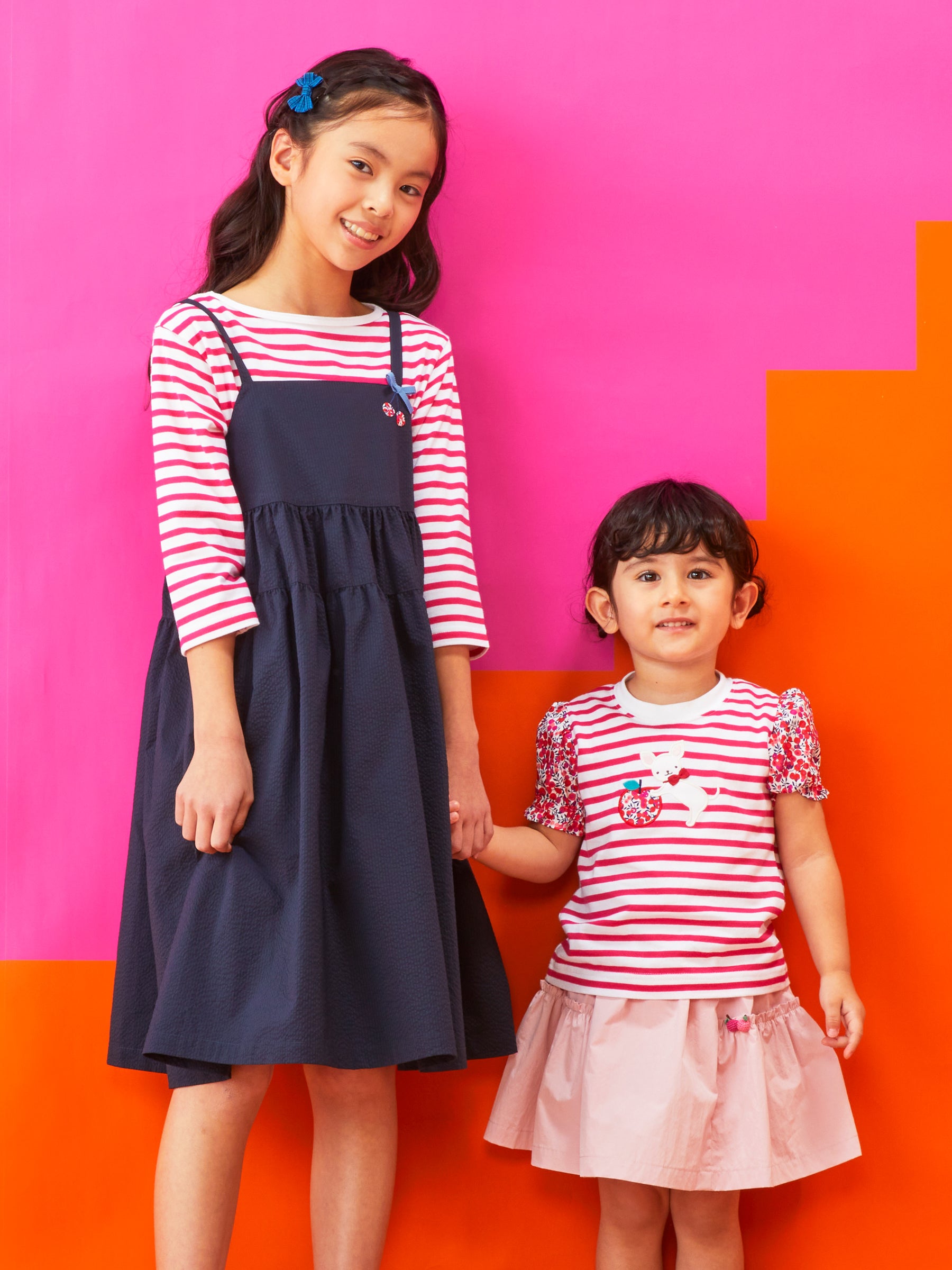 familiar familiar 赤いワンピース 90 90サイズ ワンピース 赤と緑