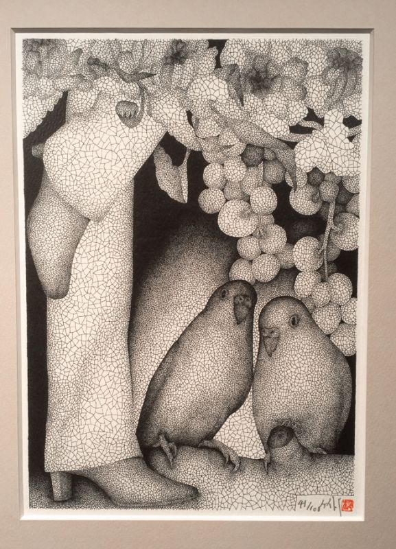 城景都『 インコの眼 』〜巨樹の摂理〜 版画作品 - フェイスポップ