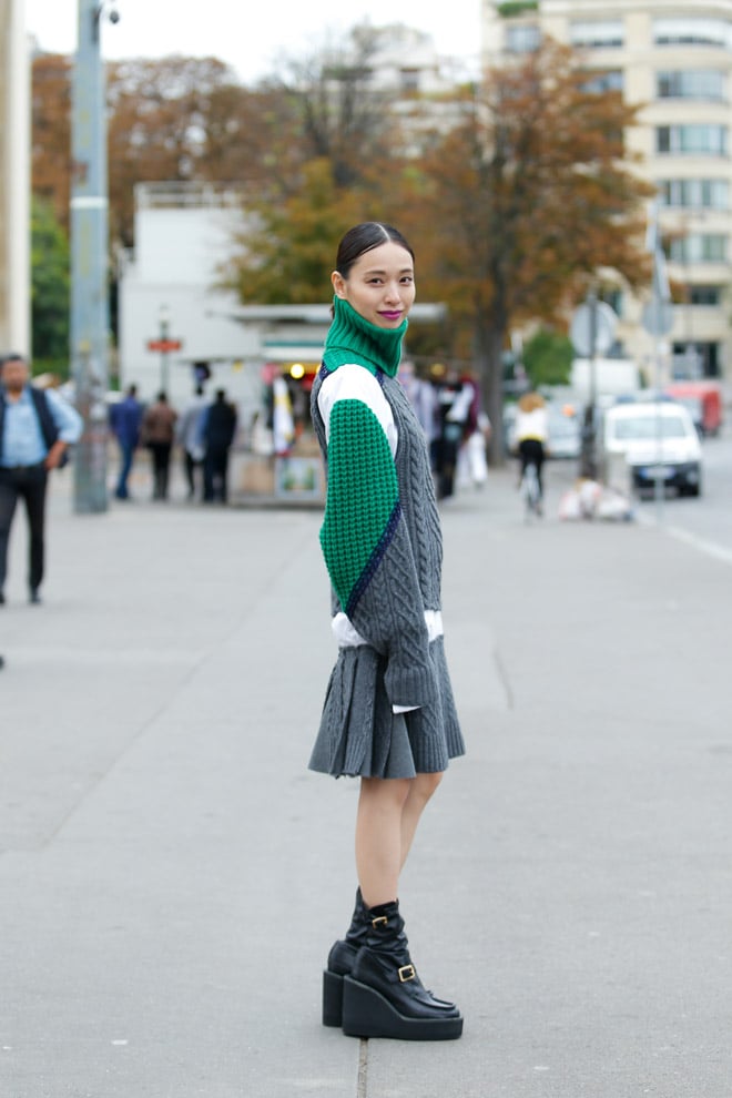 Street Style - パリ - 戸田恵梨香さん - 2016年01月14日撮影