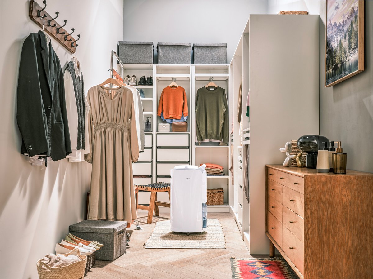 LG エレクトロニクスが衣類乾燥除湿機を日本初展開、クローゼットや靴