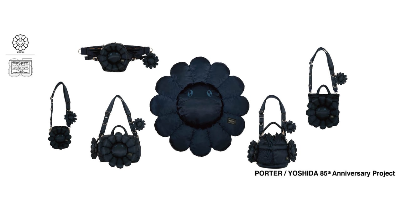 村上隆×ポーター新作バッグ発売、お花とドクロを融合したデザインに 村上