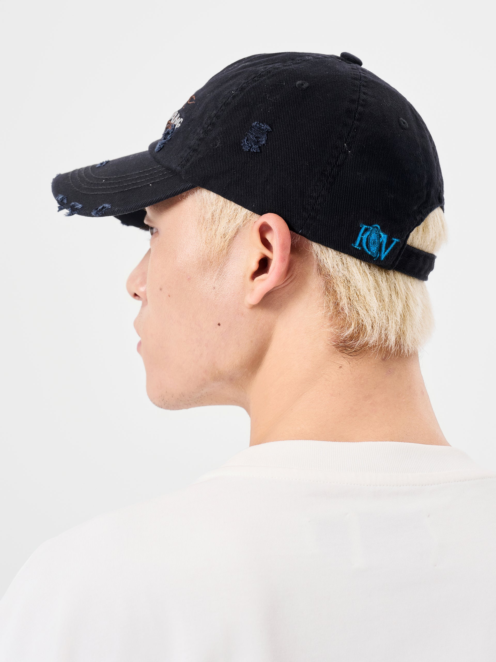 ABSTRACT EMBROIDERED BASEBALL CAP – Feng Chen Wang
