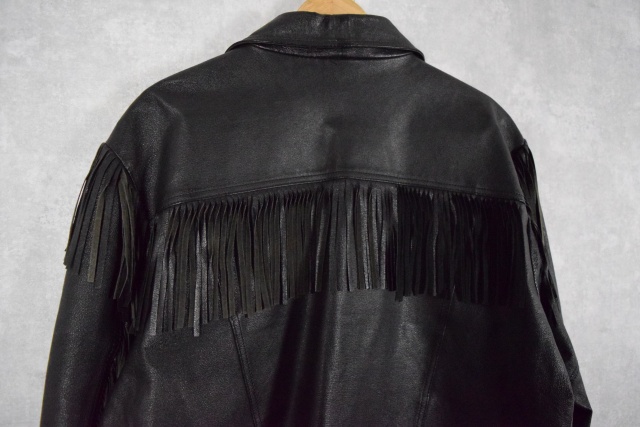 80s 80年代 90s 90年代 ウエスタン 革 レザー ブラック │ヴィテージ