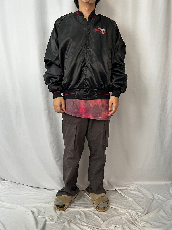 80s 80年代 スナップオン レース 車 レーシングジャケット 黒 ブラック