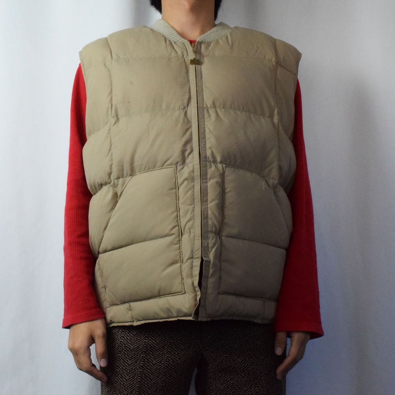 80s 80年代 ベージュ ダウン アウトドア│ヴィテージ古着屋Feeet 通販