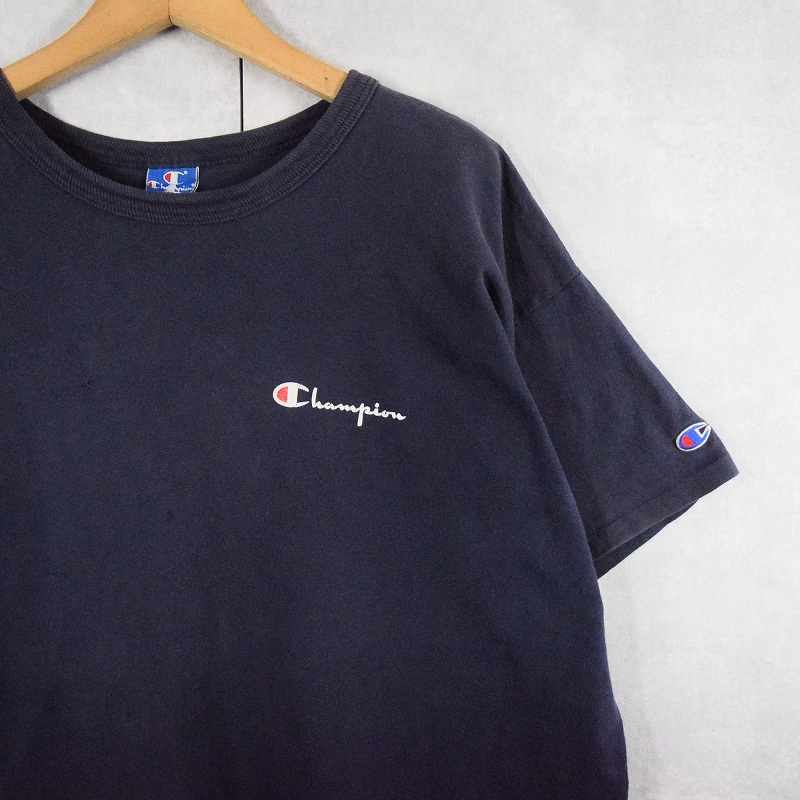 80年代 90年代 80s 90s チャンピオン アメリカ製 ネイビー 紺