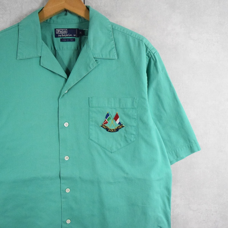90s 90年代 シンガポール製 ポロラルフローレン 開襟 │ヴィテージ古着