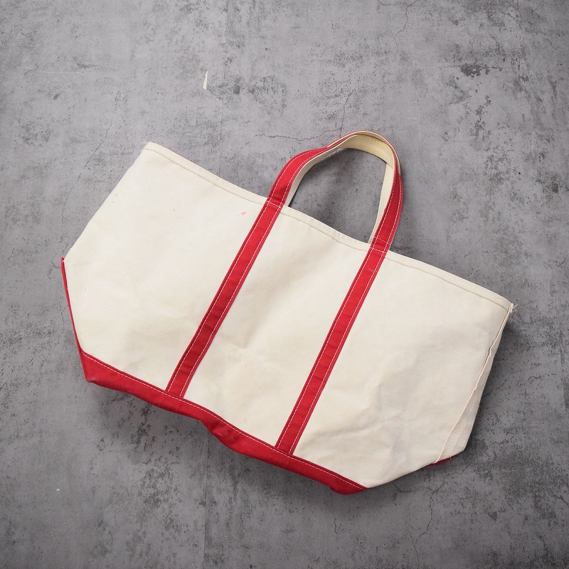 90s 90年代 エルエルビーン アメリカ製 白 ホワイト 赤 レッド