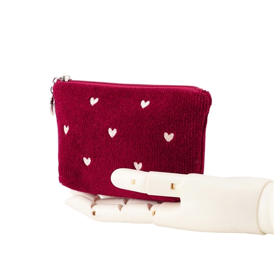 ラブラリーハート 舟型ポーチS L/LRH-243237(ダークレッド): LOVERARY