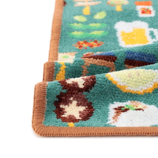 トリアエズビールデ！ ハンカチ（WEB限定）(グリーン×ブラウン