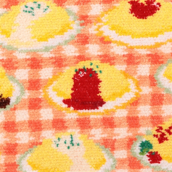 ハッピーオムライス ハンカチ(アプリコット×イエロー): LOVERARY BY