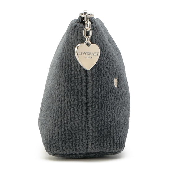 ラブラリーハート 舟型ポーチS L/LRH-257146(グレー): LOVERARY BY