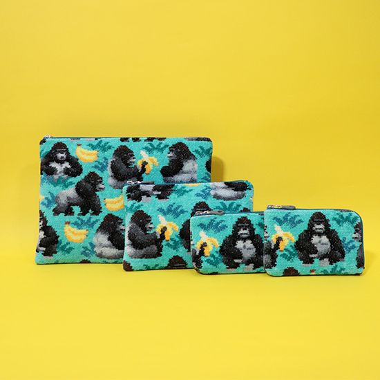 ウッホッホゴリラ ペンケース L/UHGー243016(ミディアムグリーン