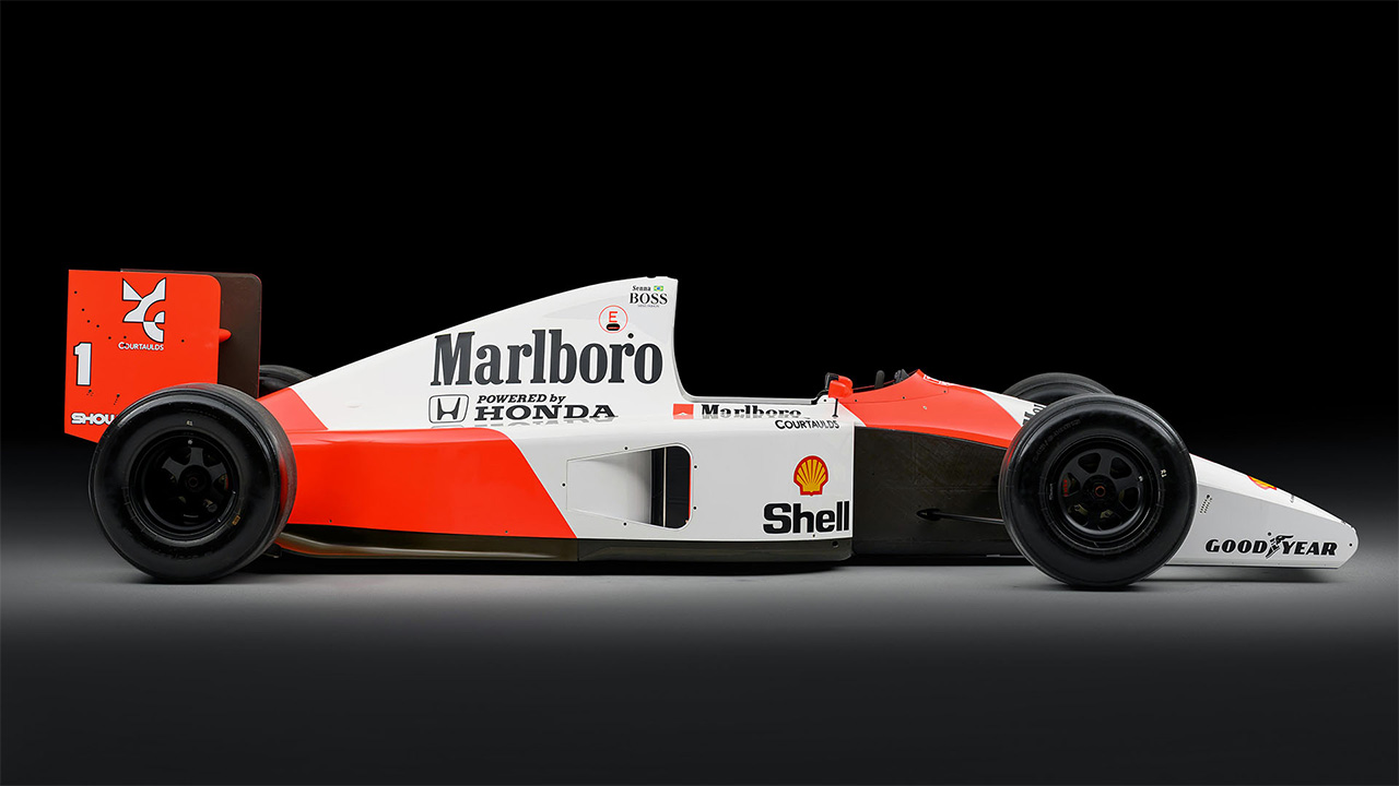 アイルトン・セナ 母国F1ブラジルGP初優勝マシン『MP4/6-1』が