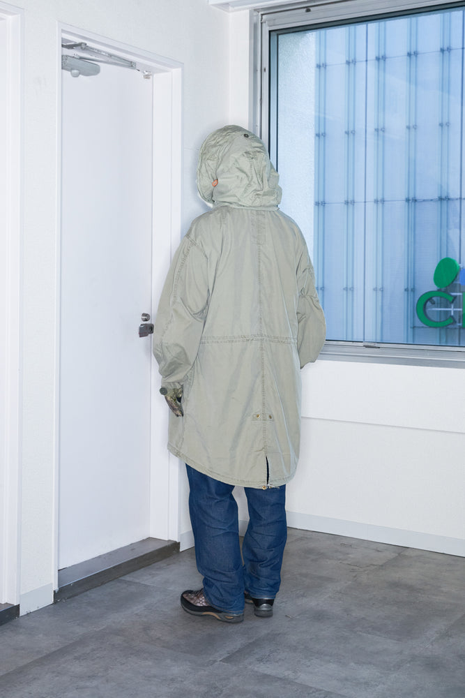 M-65 Fishtail Over-Dyed with Hood Bleach フード付き モッズパーカー