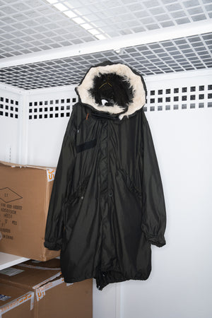 M-65 Fishtail Over-Dyed with Hood Black フード付き モッズパーカー