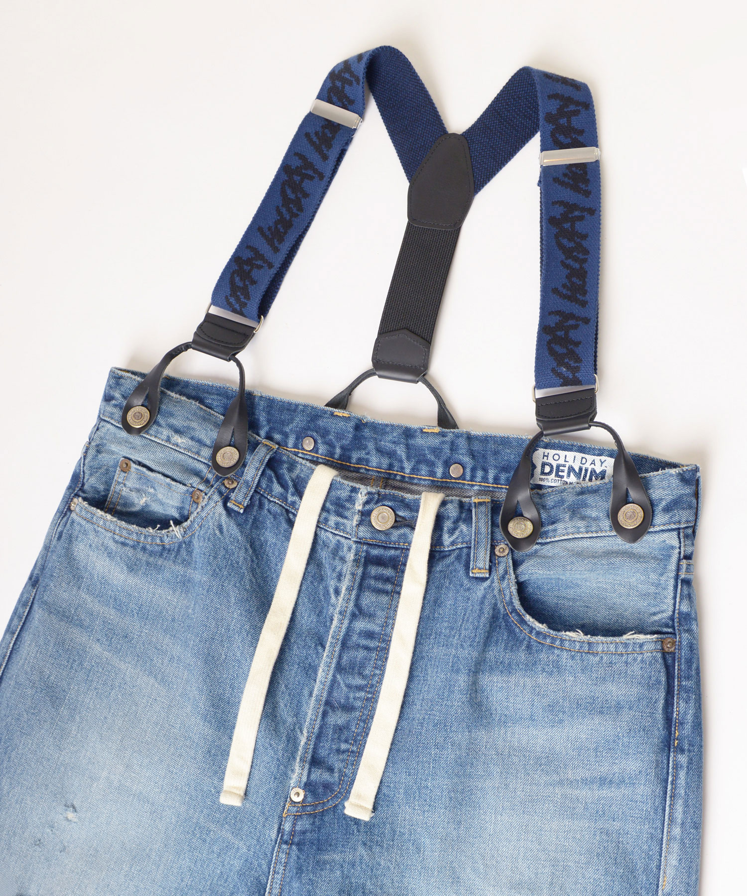 DAMAGE DENIM SUSPENDER PANTS｜HOLIDAY（ホリデイ）OFFICIAL ONLINE